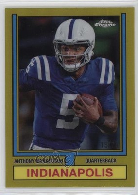 2024 Chrome 1974 Topps Football Gold Refractor 15/50 Anthony Richardson o8g
