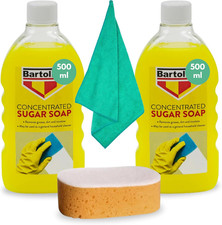 Sugar Soap Bundle Includes Sugar Soap for Walls Concentrate 2 X 500 Ml with  Mic