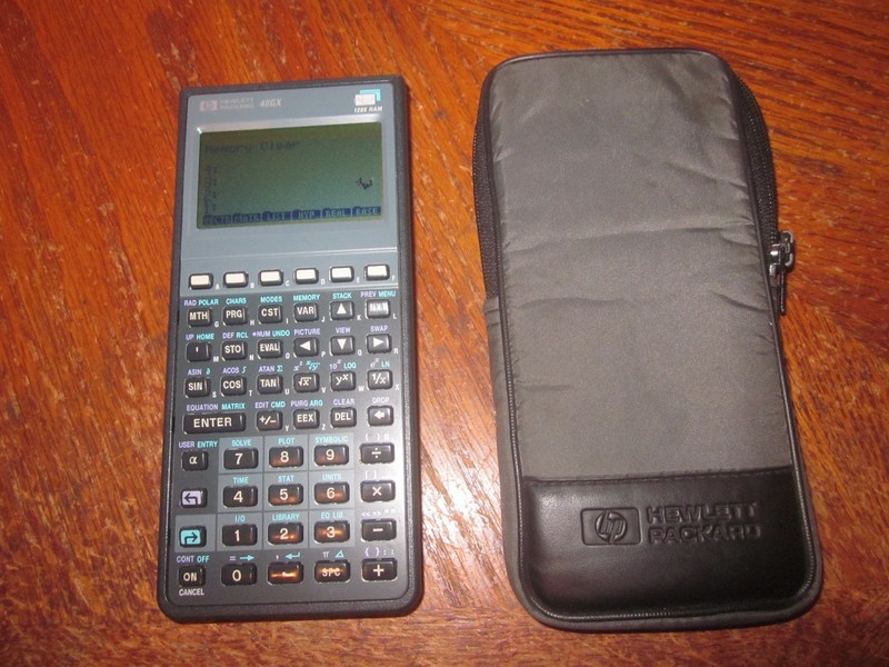 Hewlett Packard HP 48GX 128K Graphing Calculator w/Case See pics!