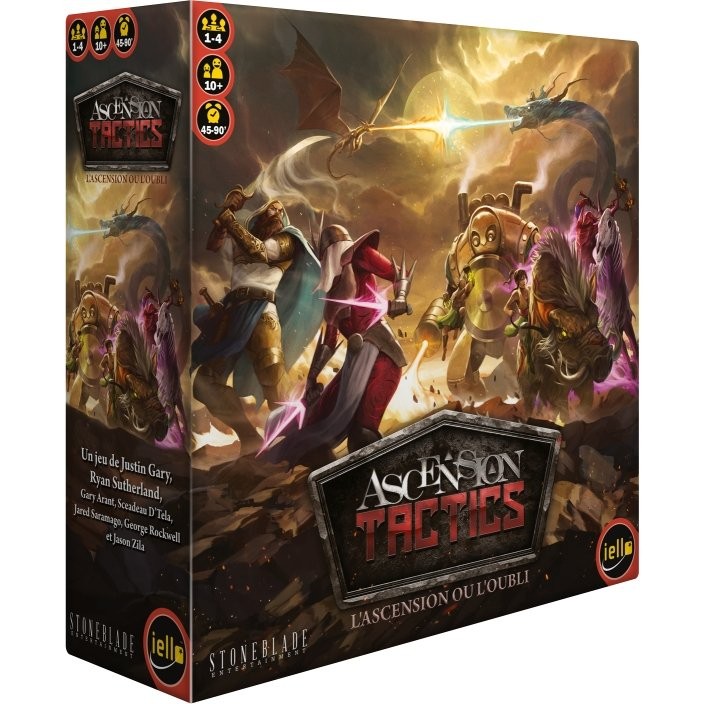 Ascension Tactics Jeu de Société Iello - Combat Tactique de Figurines Deckbuilding