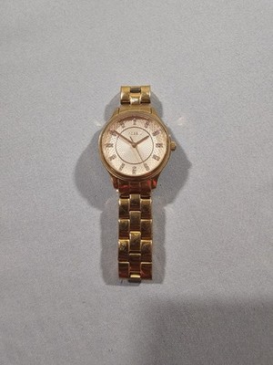 Rose Gold Faced Women's Fossil  Watch with Gold Tone Band BQ1571- 14MM