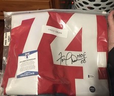 Fred Dean Autographed Pro Style Jersey! BAS And Prova Authentic!   49ers! HOF