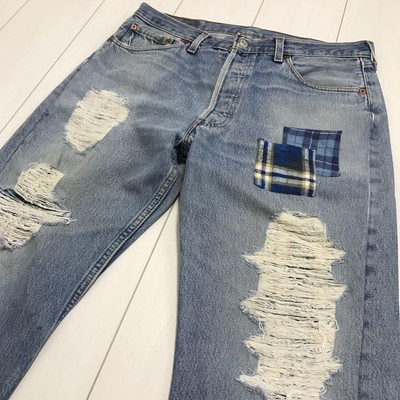 Levi's Men 90'S 1999 Made In England 501 Remake Denim Vintage Limited Edition Ra
