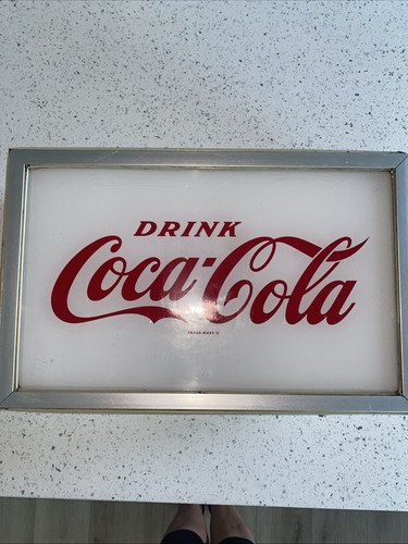 1. Vintage Coca-Cola Lighted Advertising Sign – Price Brothers Fluorescent