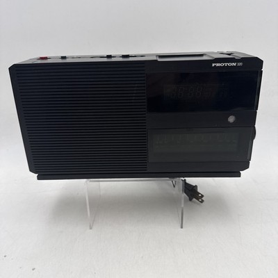 Vtg Proton 320 AM/FM Alarm Clock Radio TESTED Working VGUC