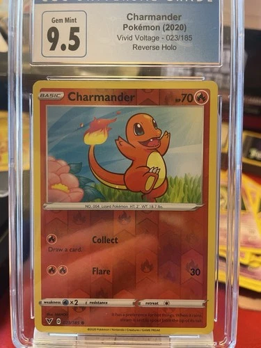 Charmander 23/185 Vivid Voltage Reverse Holo Common Pokemon Card Pokémon TCG 023