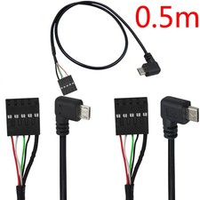 50cm Micro USB 5Pin Male to 9Pin Female Header PCB Motherboard Cable Cord Plug