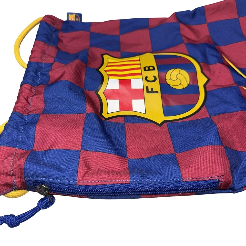 Bolso con Cordón FC Barcelona Azul Rojo Fútbol Fútbol Nike Mochila Bolsillo con Cremallera para Hombres Foto 4 de 4