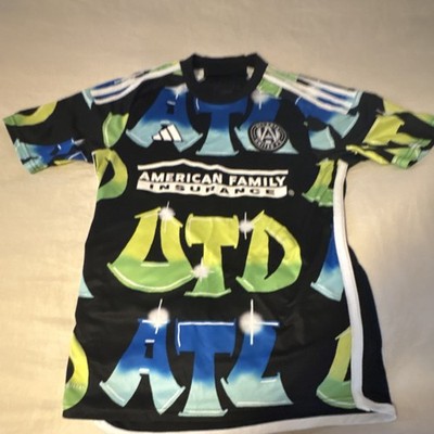 adidas Atlanta United FC MLS Soccer Jersey Men's S Black/Blue/Green