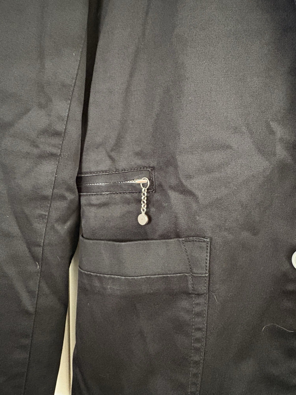 Diesel Blazer Men's S Slim Fit Avant Garde Black Reflective Satin Casual Cotton