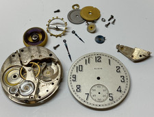 Vintage Elgin Pocket Watch, Size 16, 7 Jewels - Taken Apart