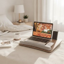 Laptop Lap Desk - Portable Lap Desk with Pill...