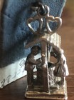 Vintage Wells Sterling Silver Couple At Wishing Well Charm Man Woman Hearts — photo 2