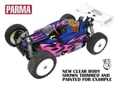 #1215 - 1/8 PARMA X-CITER BUGGY CLEAR RC Body MUGEN CEN XRAY VTX OCM JAMMIN