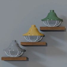 Industrial Fisherman Caged Conduit Pipe fitting 3/4" Entry Wall Lantern Light