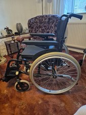 Self-Propelled Invacare Wheelchair With Padded Cushion. Easy Release Wheels VGC