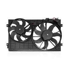 PartsFlow Radiator Cooling Fan Assembly for 2012-2013 Volkswagen Beetle/Passa...