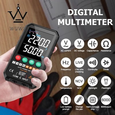Smart Digital Multimeter AC/DC Voltage Resistance Continuity Measurement Tester