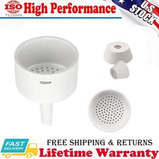 Ceramic Buchner Filter Funnel 100mm Lab Porcelain Funnels Flask Adapter Vacuum