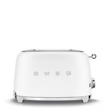Smeg TSF01WHMUK Two Slice Toaster In Matte White, Unused, Scratched