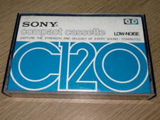 SONY C120 (1971-1974) Type1 Japonia Vintage Audio Blank taśma kasetowa używana *rzadka