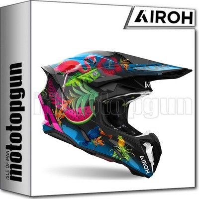 AIROH OFFROAD-HELM FÜR MOTORRAD TWIST 3 TW3TAM35 AMAZONIA GLOSS M