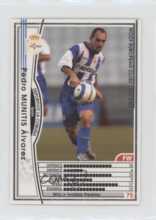 2004-05 Panini WCCF European Clubs English Version Pedro Munitis #206 06z8