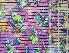 Custom Cotton Woven Fabric Movie Stitch Stripes By the 1/4 Yard 9x56