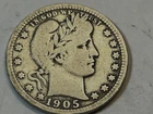 1905-25C  Barber Quarter - Key Date