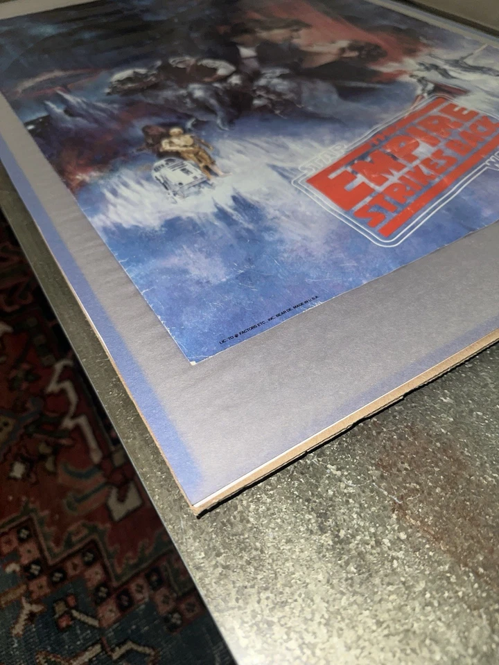 Póster original de la película Star Wars Empire Strikes Back 1980 vintage Foto 3 de 4