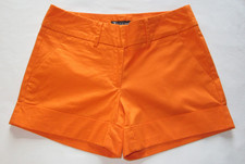 New York Company Orange Dressy Cuffed Shorts Size 0 - 7th Avenue Design Studio