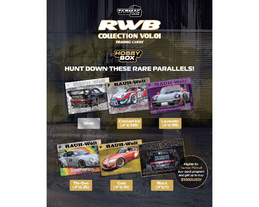 Tarmac Cards RWB Collectible Trading Cards Vol. 01 Hobby Box