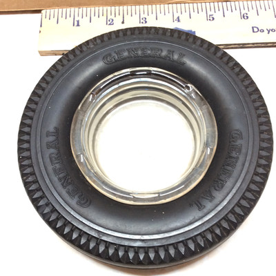 VINTAGE  GENERAL     TIRE ASHTRAY  EXCELLENT CONDITION