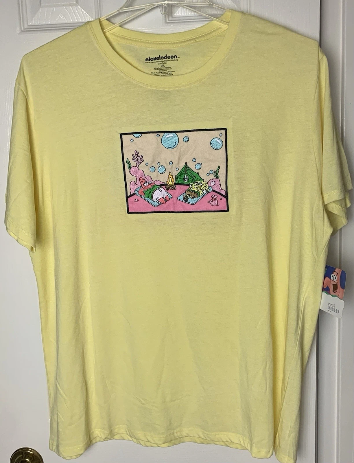 Nickelodeon SpongeBob SquarePants at Camping Ground Extra Large XL T-Shirt NWT