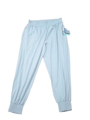 Coolibar Women's Calle Ocho Jogger Pants Blue 10738 Stretch Lightweight XXL New