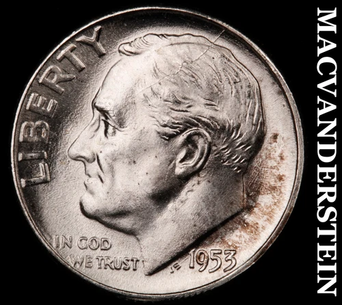 1953 Roosevelt Dime- Silver Choice Gem Brilliant Uncirculated  #i4098