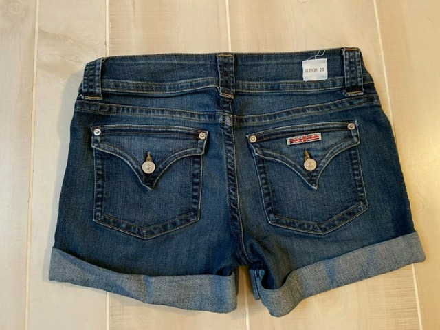 women's mid thigh denim shorts