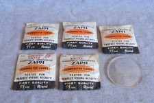 5 zaph vintage eyeglass lens blanks uncut nos 55mm