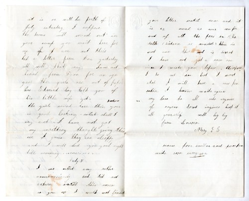US 1863 CIVIL WAR COVER & LETTER EAST BROOKFIELD MASS. DATED JULY 1863 FROM MARY - Picture 3 of 3