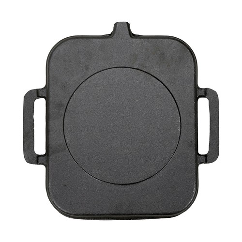 Cast Iron Griddle Frying Pan Grill Non-Stick Skillet Cooking Fry Rectangle Steak - Picture 19 of 30