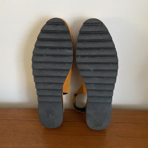 GORMAN ~ Mustard SUEDE Leather SLIP ON Slingback SHOES Size 38 ~ Gently Worn - Picture 3 of 15