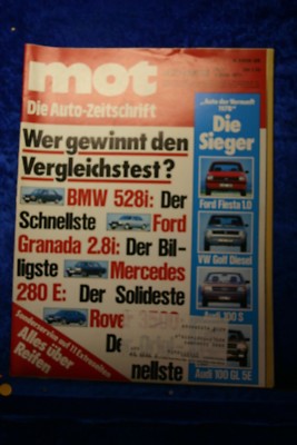 MOT 5/78 BMW 528i  Golf Diesel Ford Granada 2,8i Mercedes 280 E Rover 3500 Audi 