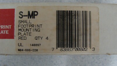 System Sensor S-MP Small Footprint Mounting Plate Box Lot of 4 NEW NIB m