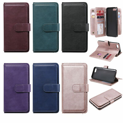 Leather 10 Cards Wallet Phone Case For Xiaomi Redmi A5 Note 15 14 13 POCO X7 X8