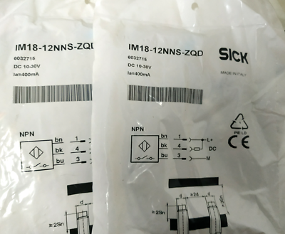 Fst SICK NEW IN BOX IM18-12NNS-ZW1 IM1812NNSZW1