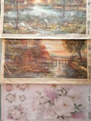 TO-DO Decoupagepapier 25x35 cm Blumen und Landschaften
