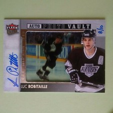 2014-15 Fleer Ultra ... Luc Robitaille... SP Auto .. # 8/10 !! 