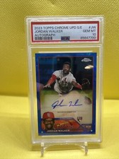 2023 Topps Chrome Update Sapphire Jordan Walker Blue Autograph RC #013/150