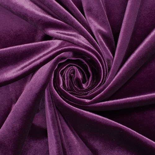 Stretch Velvet Polyester Spandex Heavyweight 60/61 Inch Fabric By The Yard - Picture 88 of 99