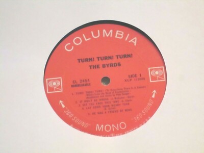 THE BYRDS TURN TURN TURN 1965 ORG MONO SUNSET STRIP GARAGE SHRINK